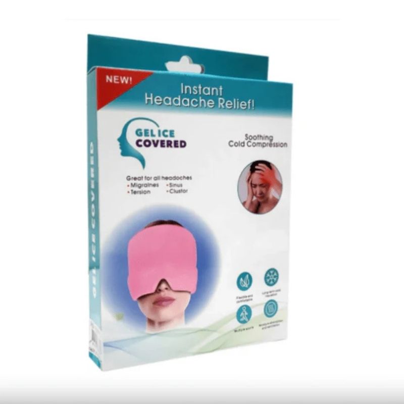 Headache Relief Gel Cap Hot Cold Therapy | Migraine, Tension & Puffy Eyes Relief