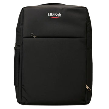 Slim Business Laptop Backpack | Lightweight Travel & Office Bag with Multi-Pockets | Black