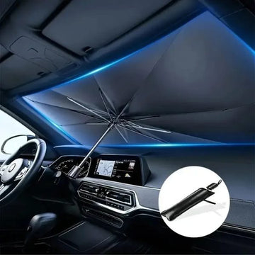 Foldable Car Windshield Umbrella Sunshade | UV Protection + Heat Blocker for All Vehicles