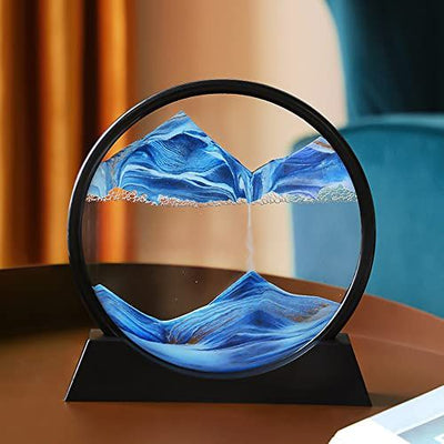 Moving Sand Art Picture  | 3D Dynamic Deep Sea Sandscape with Display Stand | Random Color