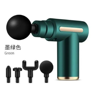Deep Tissue Muscle Massage Gun | Fascia Relaxation Massage Gun with 6 Speed Levels & 4 Massage Heads | Random Color